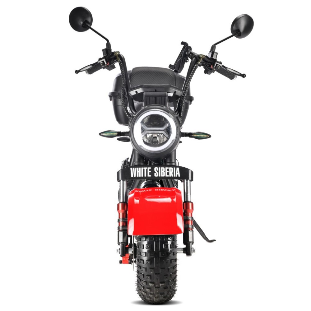 Электроскутер CityCoco WHITE SIBERIA MINI R 2.0 1200W (2022) RED 7