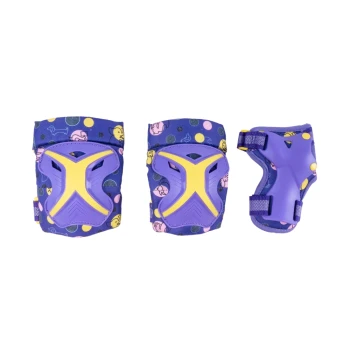 Набор защиты Tech Team Safe Fit Kids 3.0 Purple (Фиолетовый) Размер L